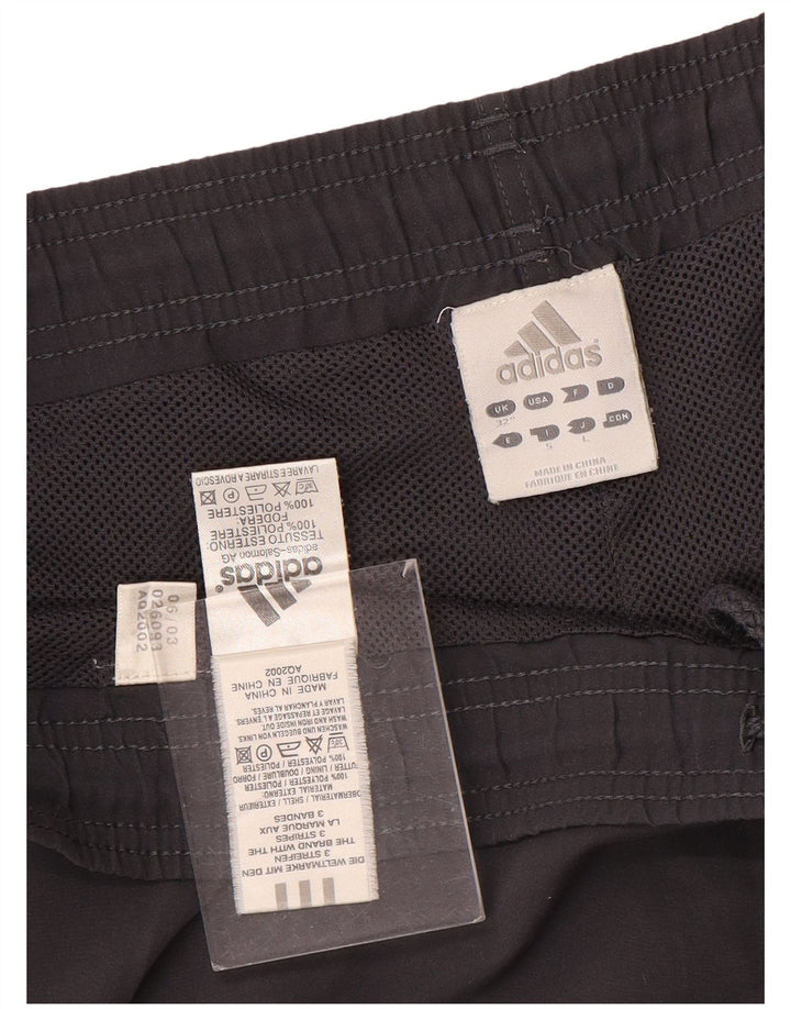 Pantaloncini sportivi da uomo Adidas grandi in poliestere nero
