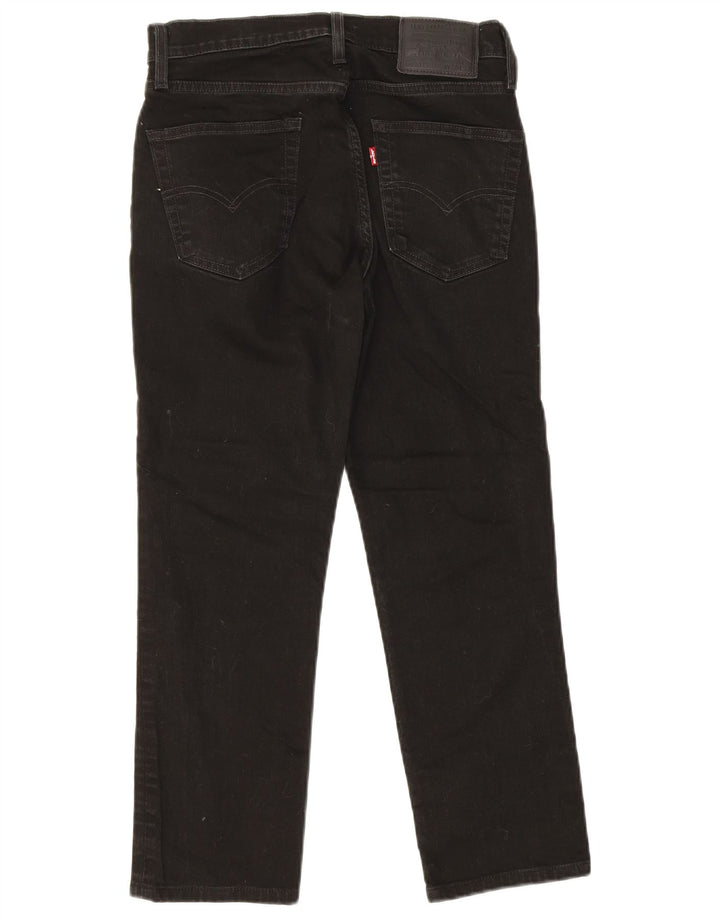 Jeans dritti corti da uomo LEVI'S W30 L24 neri