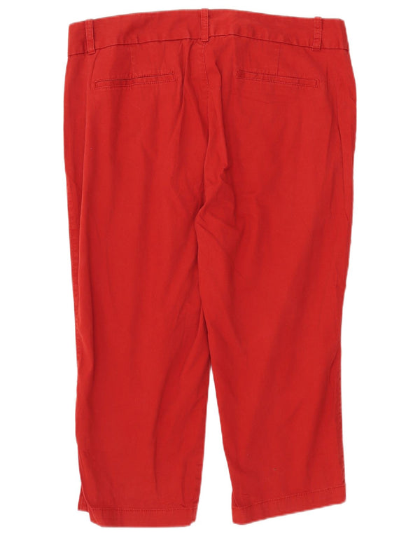 Pantaloni Capri dritti da donna Dockers US 18 2XL W40 L21 Cotone rosso