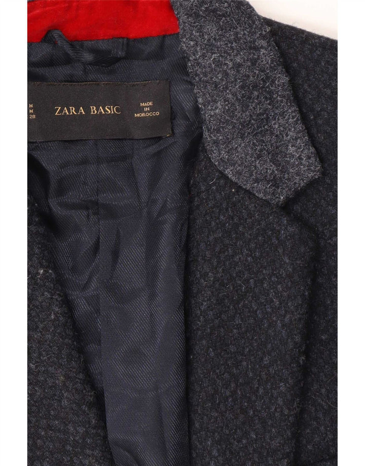 Giacca blazer da donna a 1 bottone Zara UK 12 blu navy medio