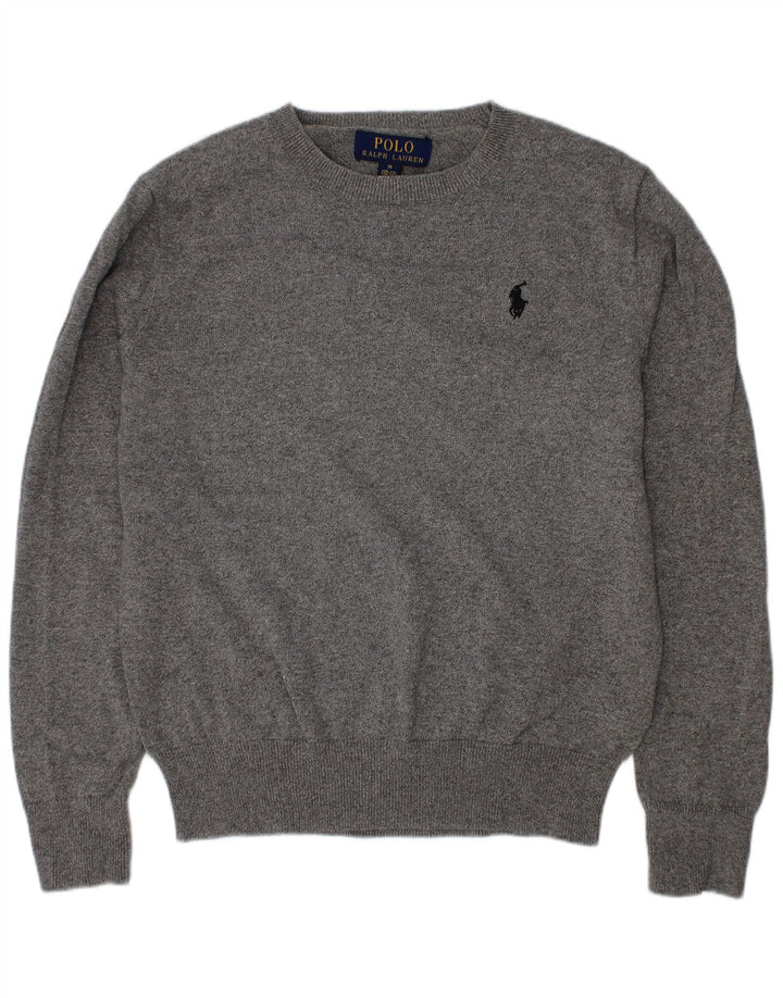 Maglione maglione girocollo da ragazzo Polo Ralph Lauren 10-11 anni Grigio medio