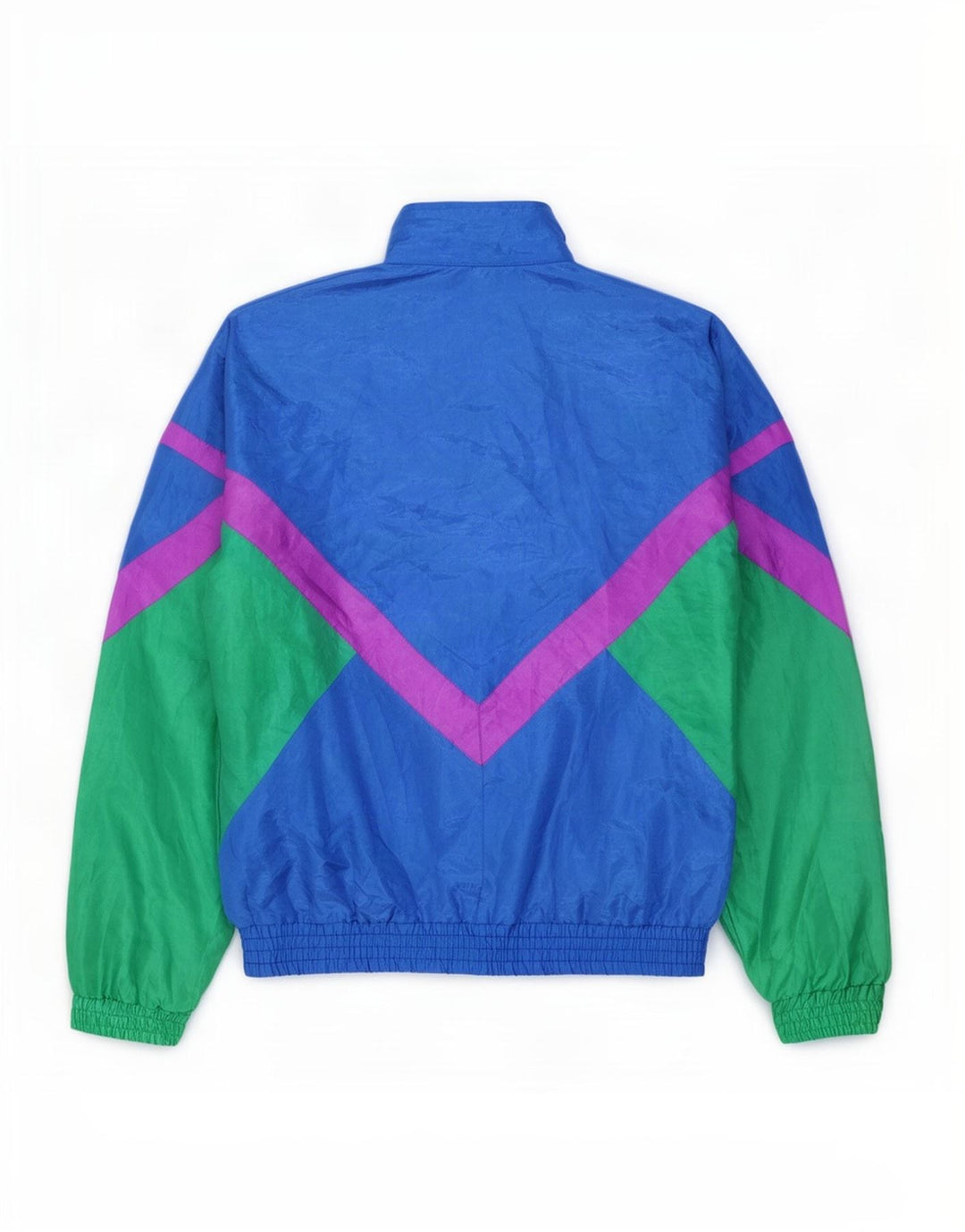 Giacca da ginnastica grafica da uomo Creation 2XL in nylon color block blu