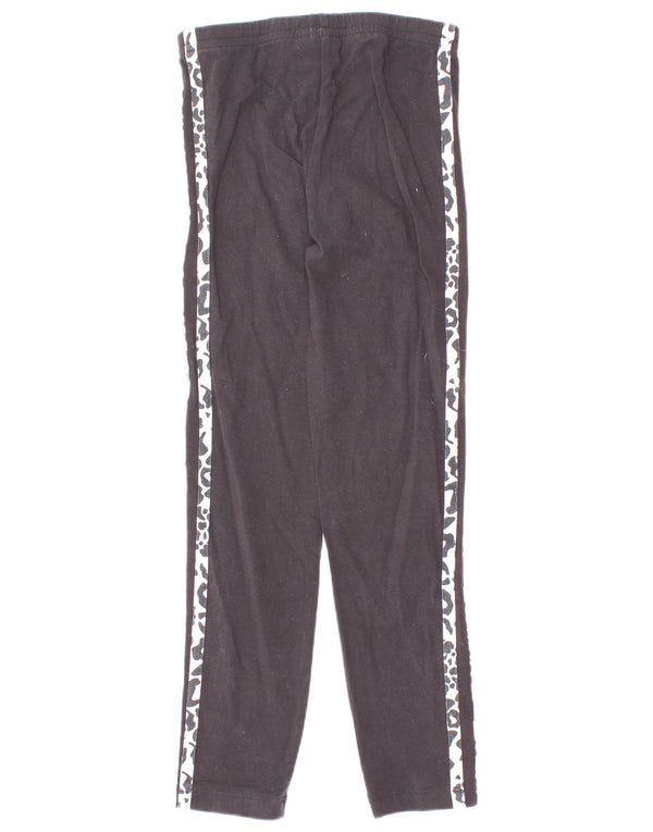Leggings Adidas Bambina 6-7 Anni Cotone Stampa Animalier Nero