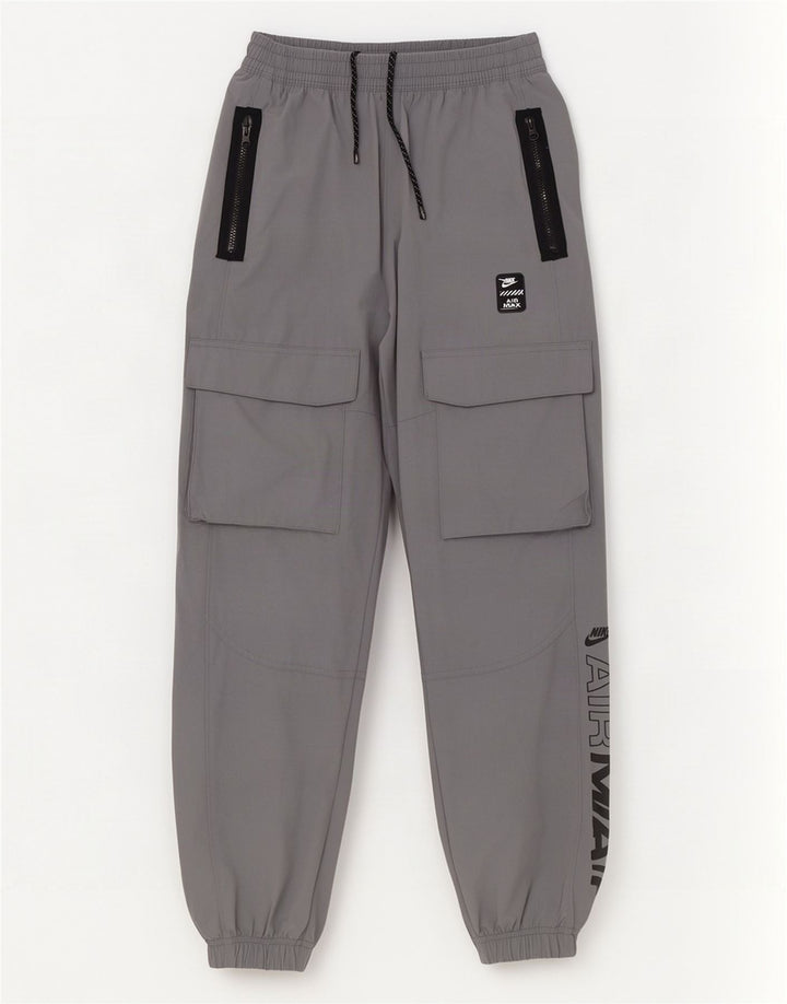 Pantaloni da tuta con grafica Nike Cargo da uomo, pantaloni da jogging, piccoli, color grigio