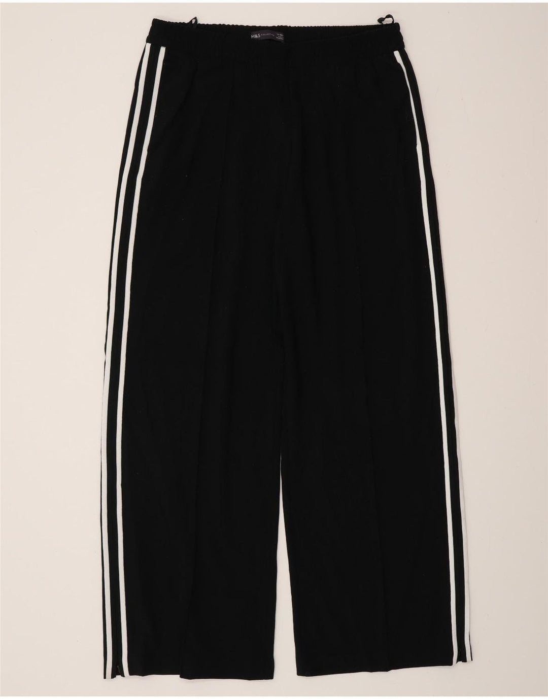 Pantaloni da tuta da donna Marks & Spencer UK 14 poliestere nero medio