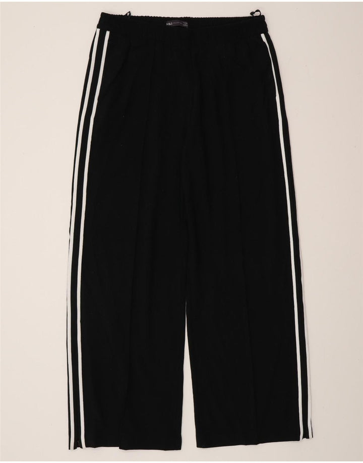 Pantaloni da tuta da donna Marks & Spencer UK 14 poliestere nero medio