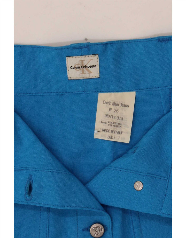 Minigonna da donna Calvin Klein W26 piccola in poliestere blu