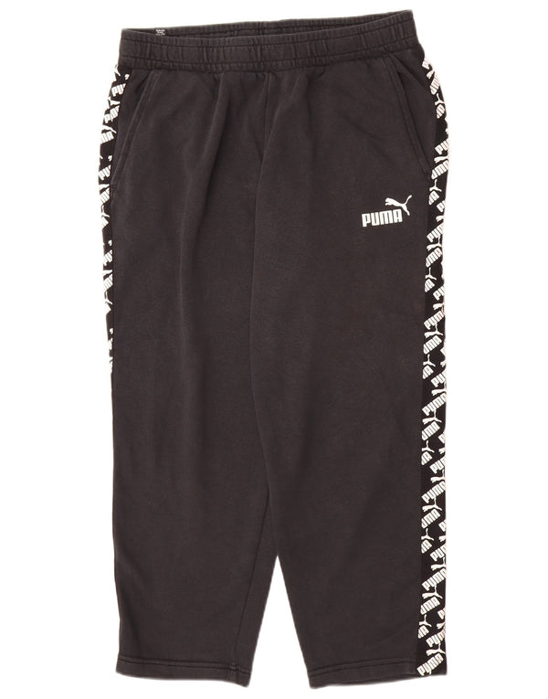 Puma Pantaloni da tuta da uomo con grafica corta Joggers Large Neri