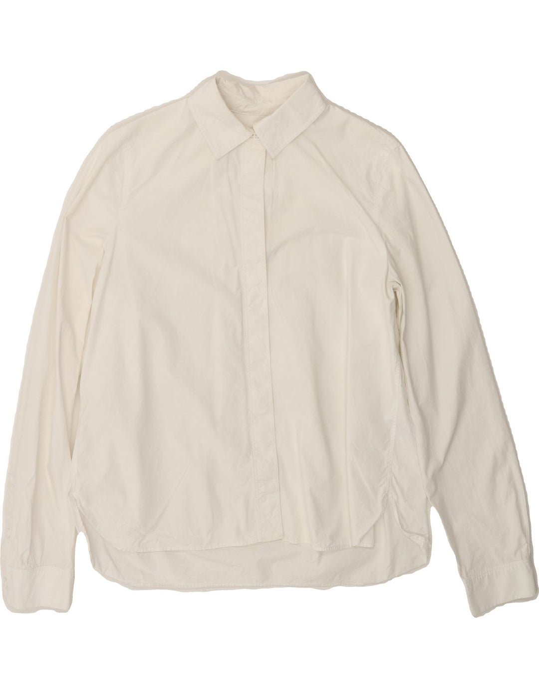 COS Womens Shirt US 4 Small White Cotton Vintage Cos and Second-Hand Cos from Messina Hembry 