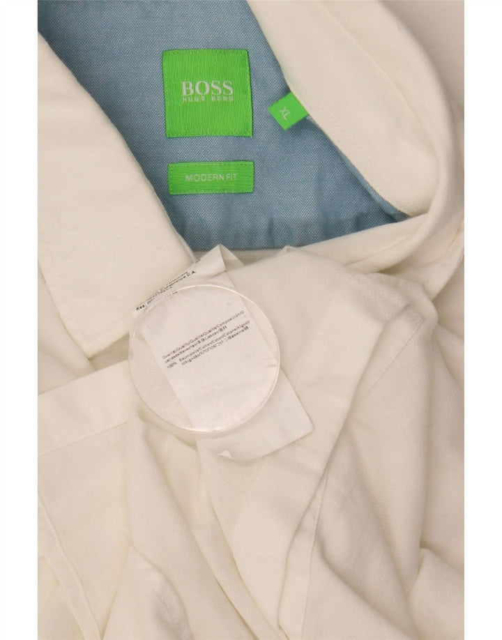Camicia da uomo Hugo Boss Modern Fit XL in cotone bianco