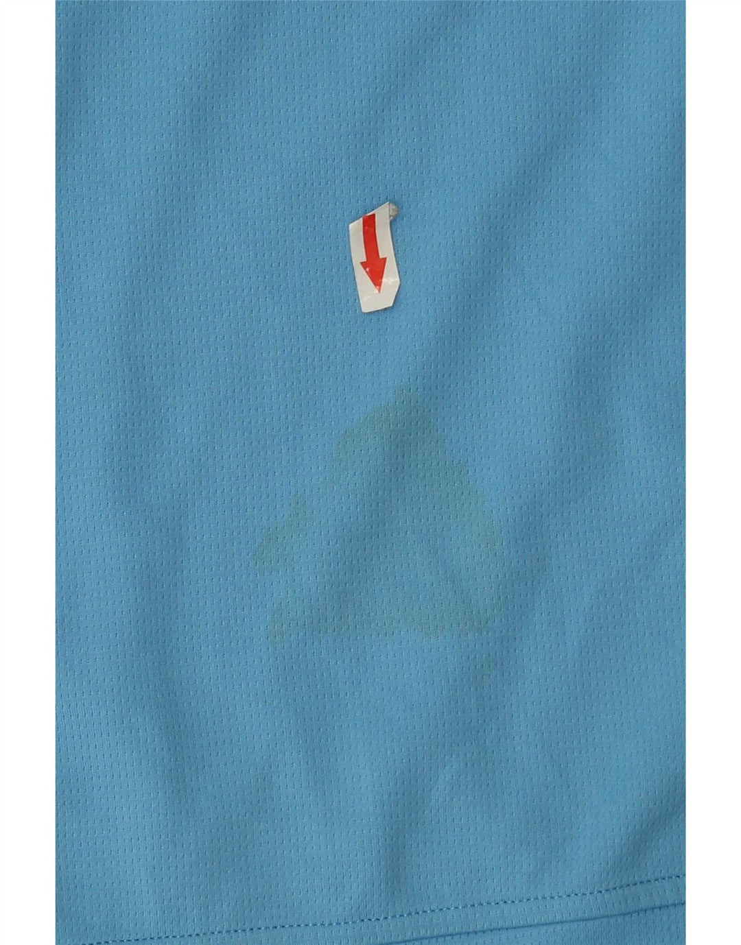 Top della tuta da ginnastica Adidas da uomo con zip e collo in poliestere blu medio