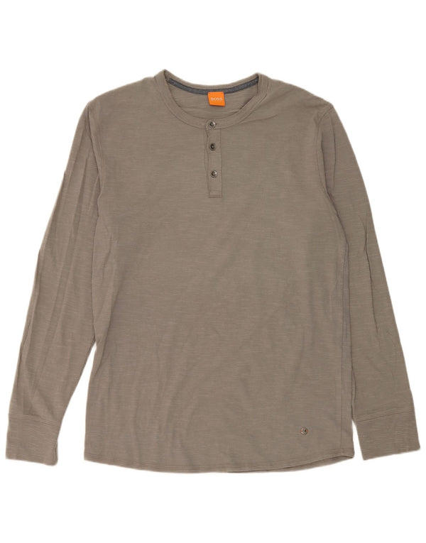 Top Hugo Boss da uomo a maniche lunghe XL grigio