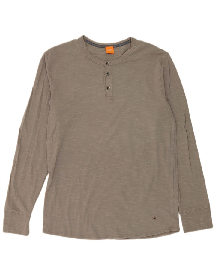 Top Hugo Boss da uomo a maniche lunghe XL grigio