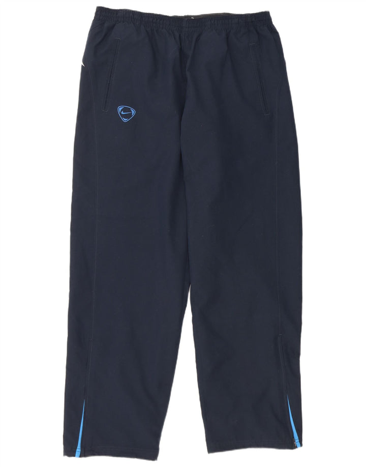 Pantaloni da tuta Nike da uomo XL in poliestere color block blu navy