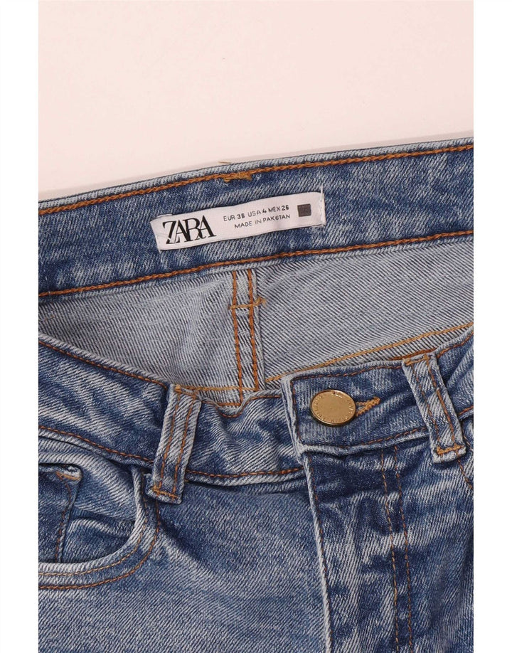 Jeans Bootcut da donna Zara EU 36 XS W26 L30 Blu