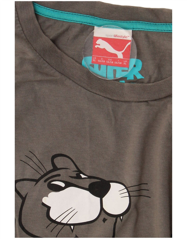 T-shirt grafica da uomo PUMA Top XL Grigia