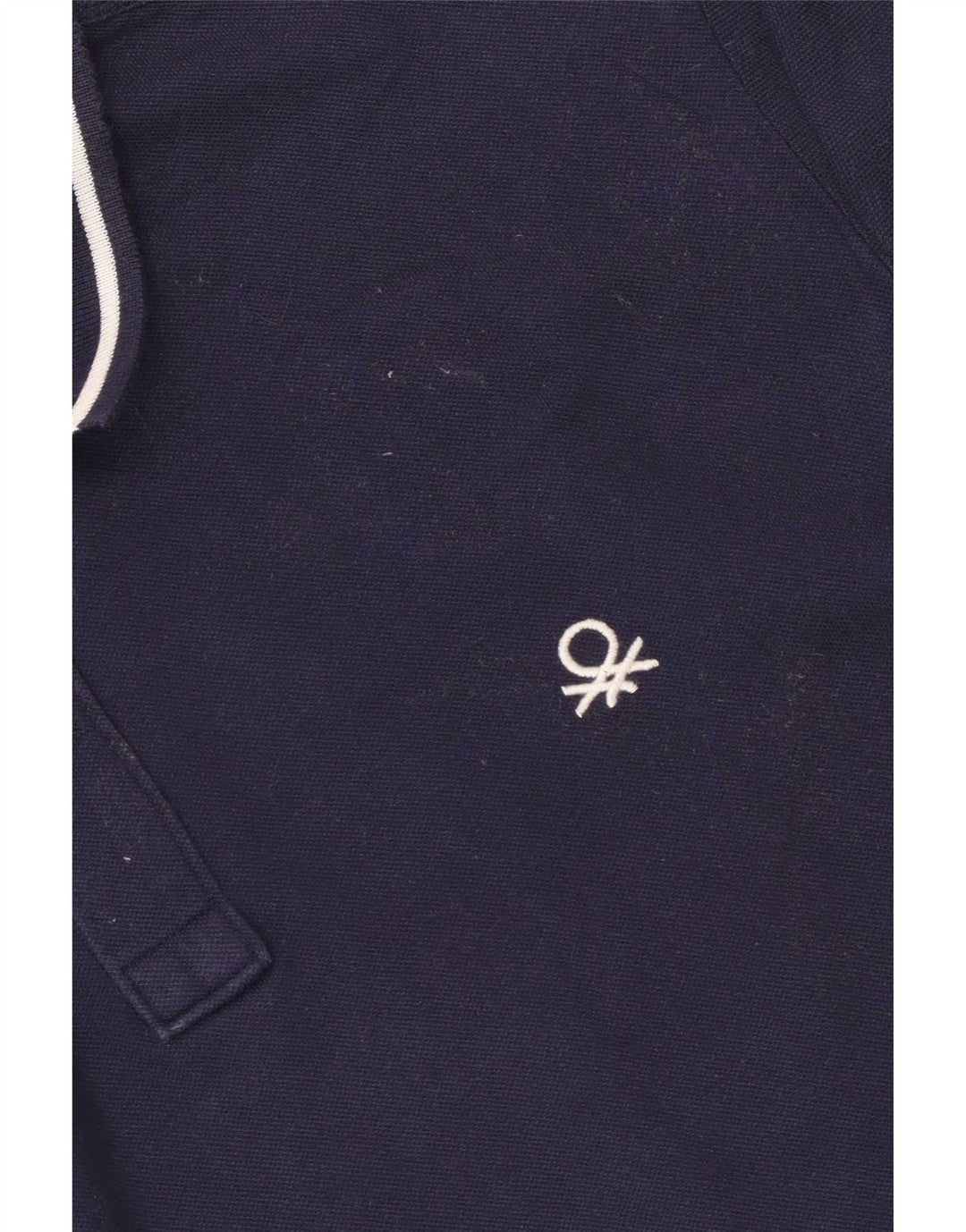 Polo Benetton Da Uomo Blu Navy Medio