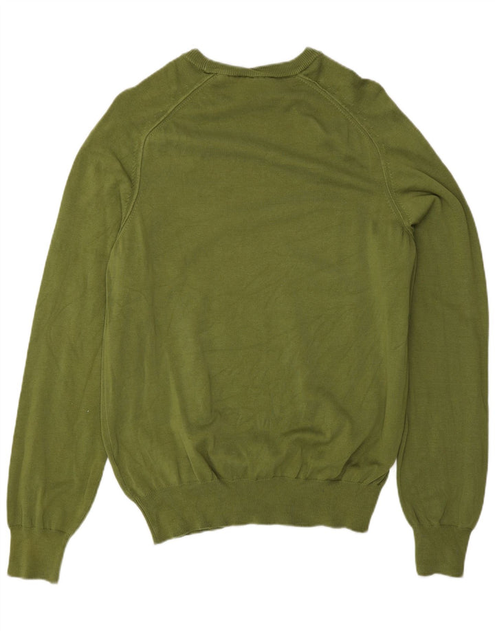 Maglione maglione girocollo da uomo Timberland in cotone kaki medio