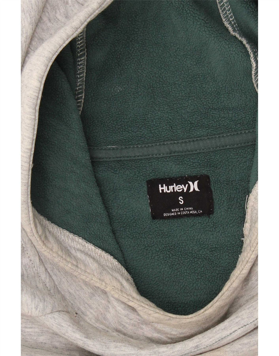 Felpa con cappuccio oversize da donna Hurley UK 10 Small Grigio a righe
