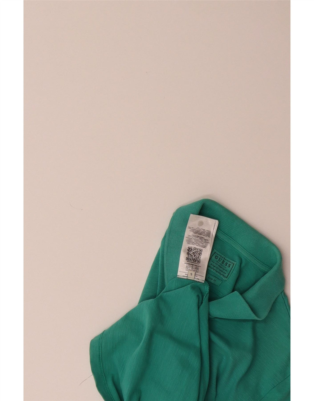 GUESS Mens Slim Fit Polo Shirt Small Green Cotton Vintage Guess and Second-Hand Guess from Messina Hembry 
