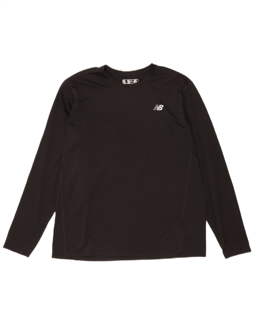 Maglia da uomo New Balance a maniche lunghe XL nera in poliestere