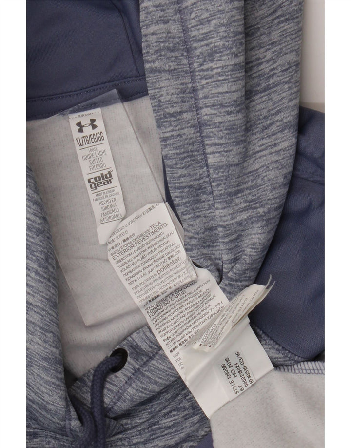 Maglia con cappuccio Cold Gear da donna UNDER ARMOUR UK 18 XL Blu screziato