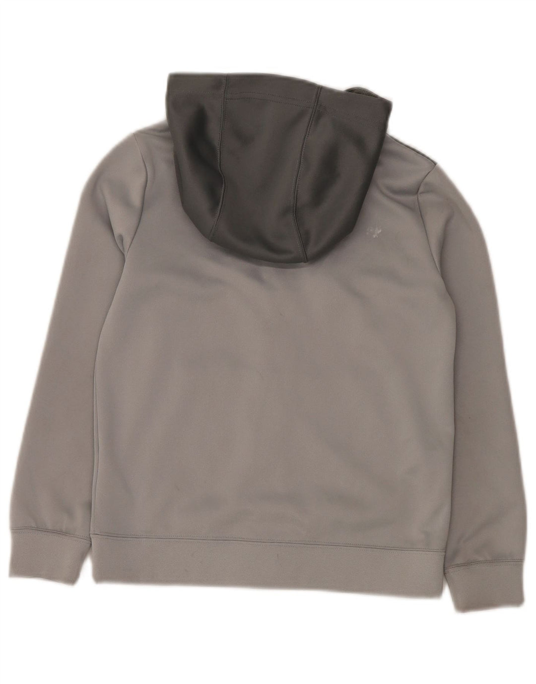 Felpa con cappuccio e zip Nike per ragazzi, 10-11 anni, poliestere color block grigio medio
