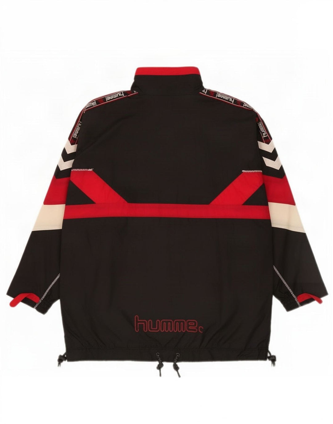 Hummel Giacca da uomo pullover tuta da ginnastica media nera color block sportiva