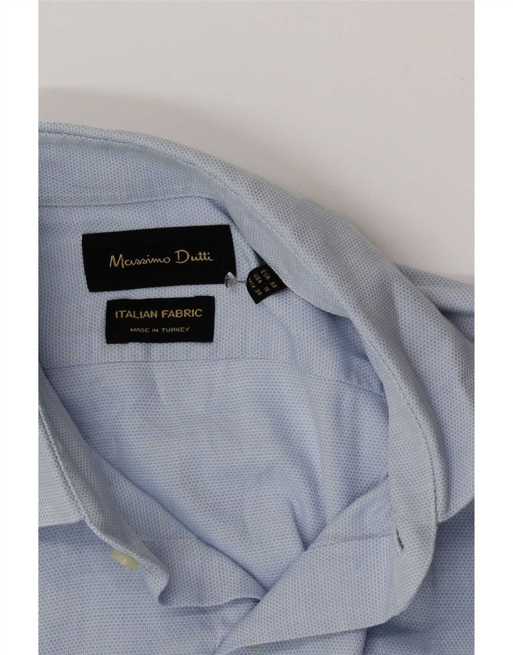 Camicia da uomo Massimo Dutti taglia 38 15 blu medio