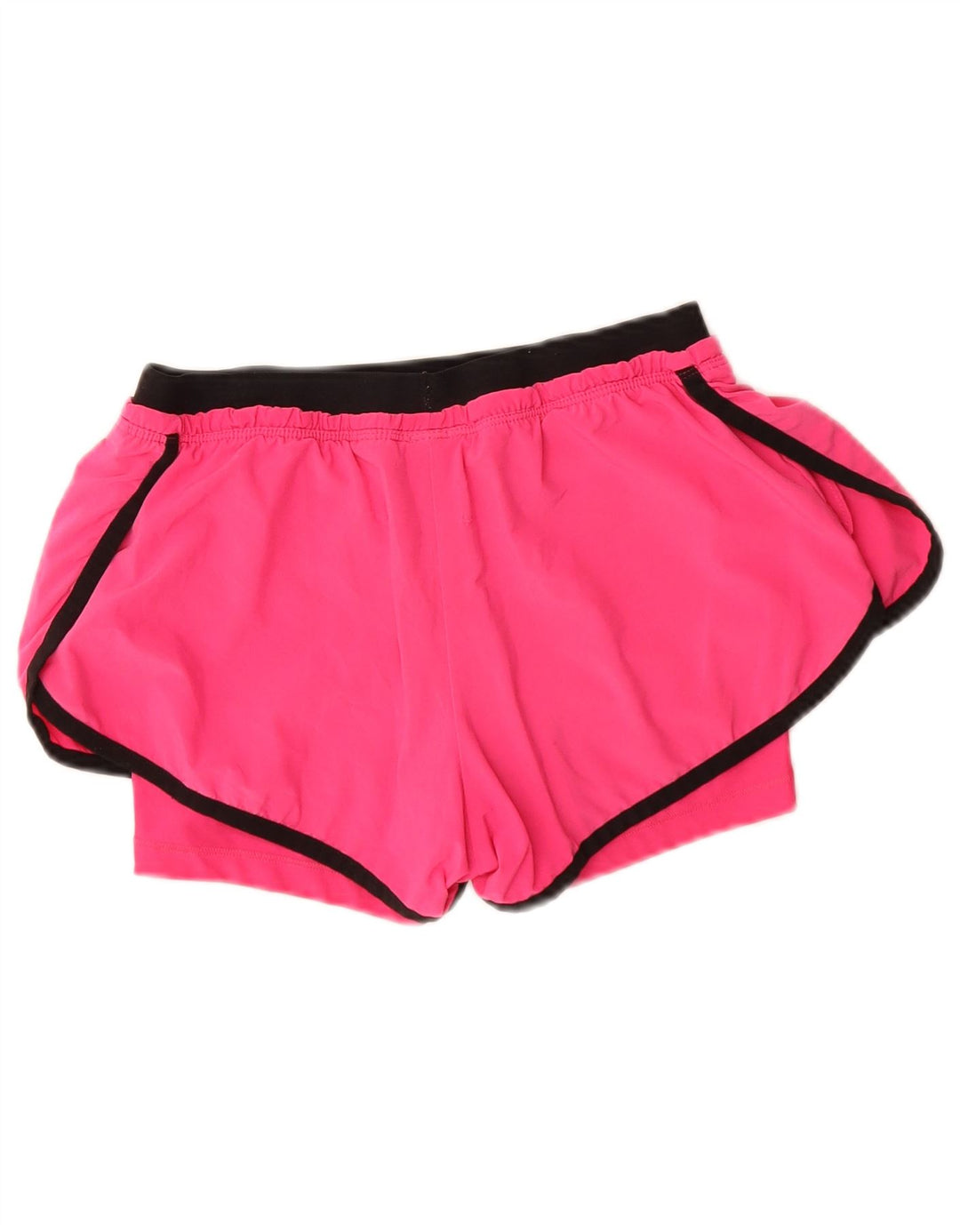 Pantaloncini sportivi NIKE da donna Dri Fit UK 8 piccoli in poliestere color block rosa