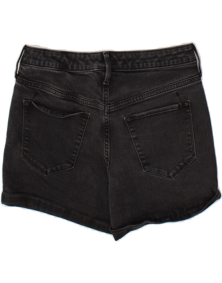 MOSSIMO Womens High Waist Denim Shorts US 6 Medium W28 Black Cotton Vintage Mossimo and Second-Hand Mossimo from Messina Hembry 