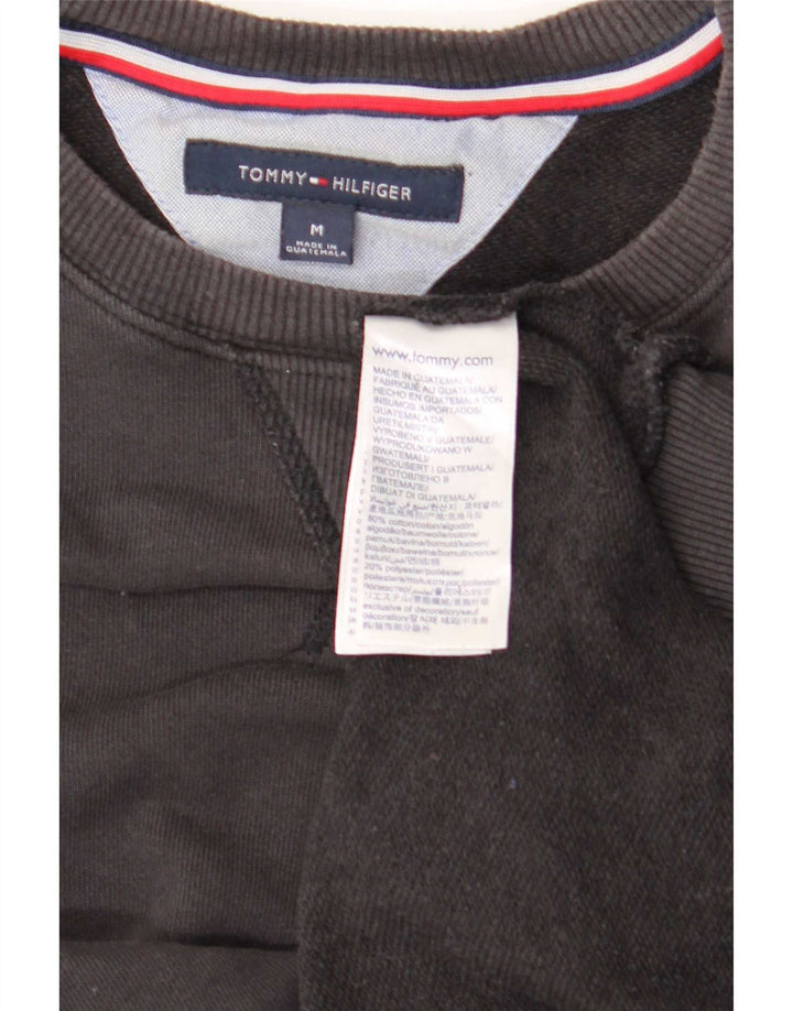 Tommy Hilfiger Uomo Felpa Maglione Medio Cotone Nero
