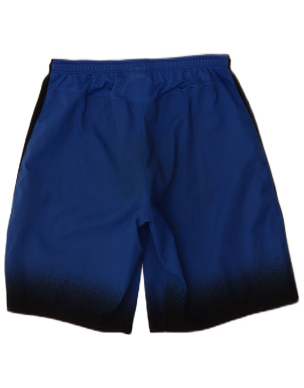 Pantaloncini sportivi Nike da uomo Dri Fit piccoli blu in poliestere color block