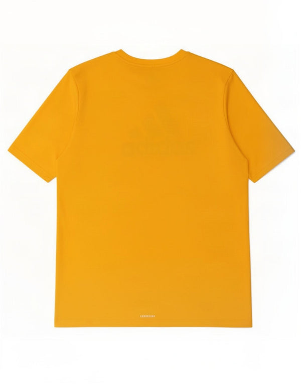 T-shirt grafica da ragazzo Adidas Top 15-16 anni in poliestere giallo