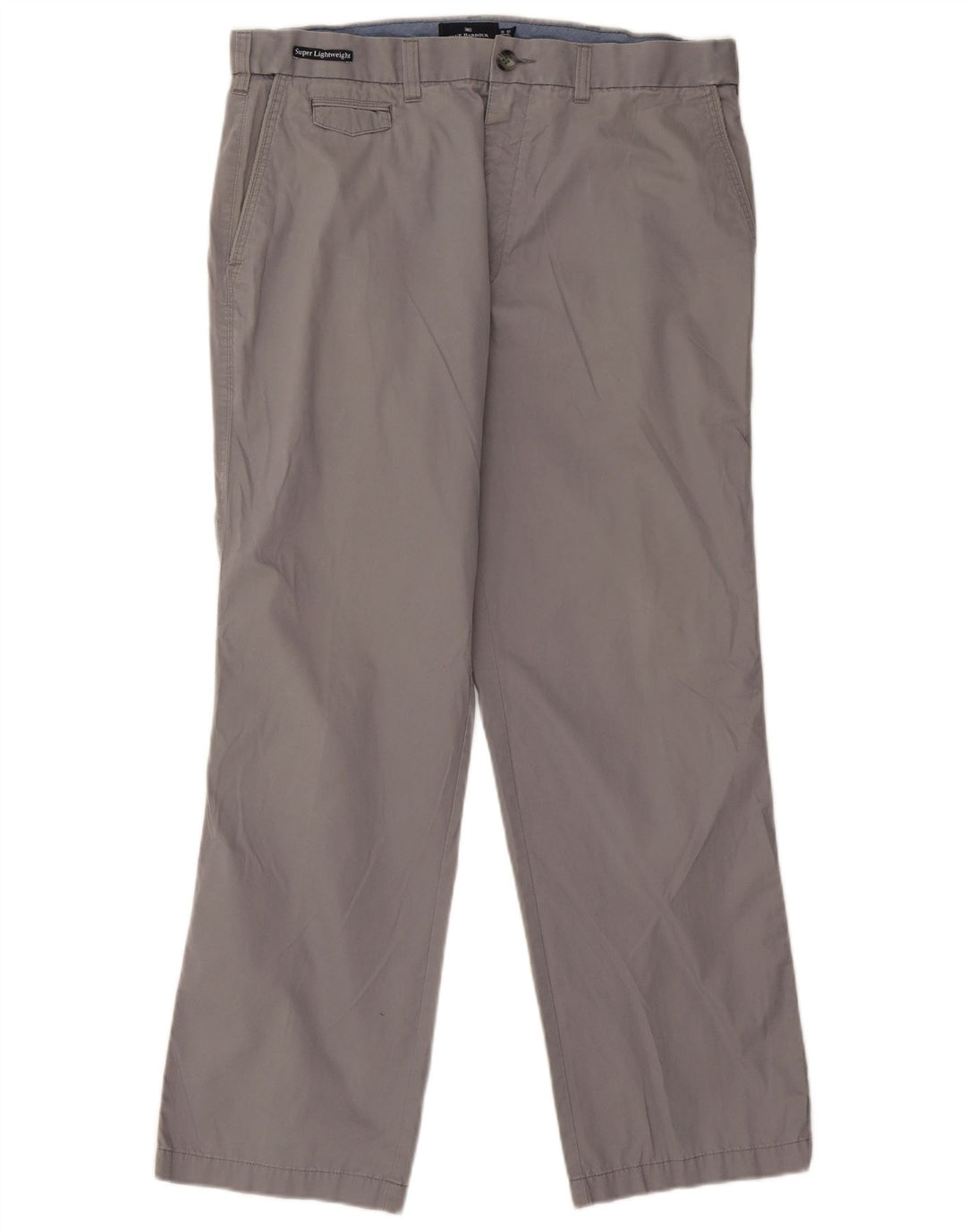 Pantaloni chino dritti Marks & Spencer da uomo blu Harbour W36 L29 grigi