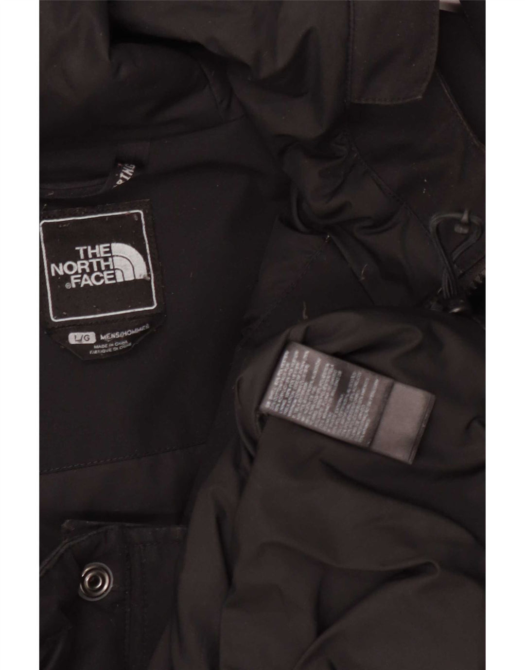 Giacca parka da uomo con cappuccio The North Face UK 40 grande poliestere nero