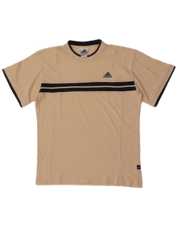 T-shirt Adidas da bambino 15-16 anni in cotone color block beige