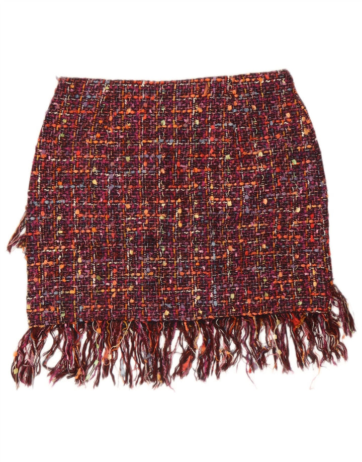 Minigonna da donna Zara piccola W26 acrilico screziato multicolore