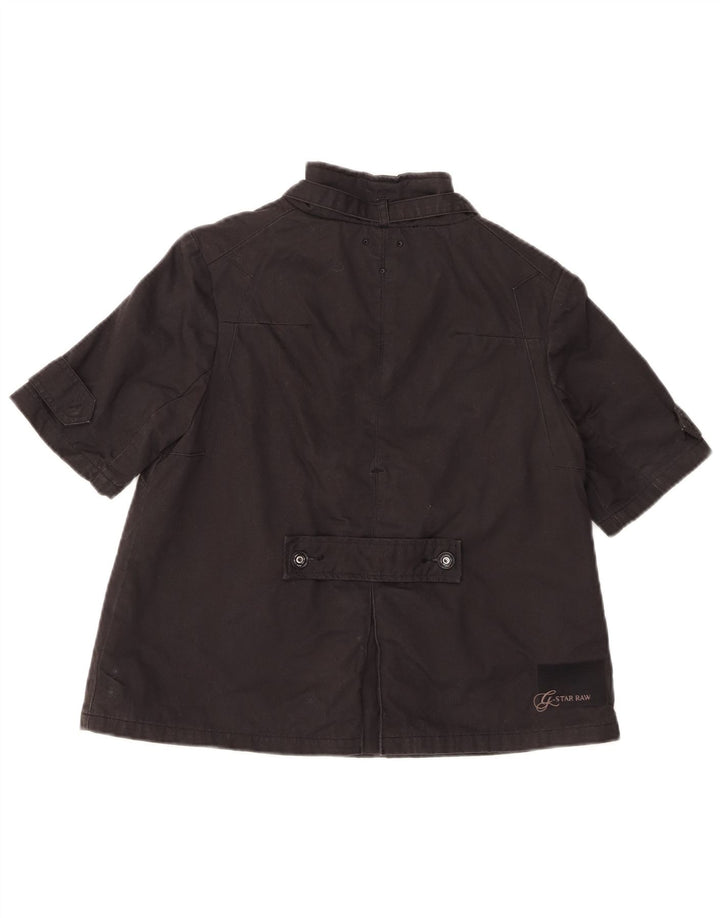 Giubbotto bomber a maniche corte da donna G-Star UK 10 piccolo cotone nero