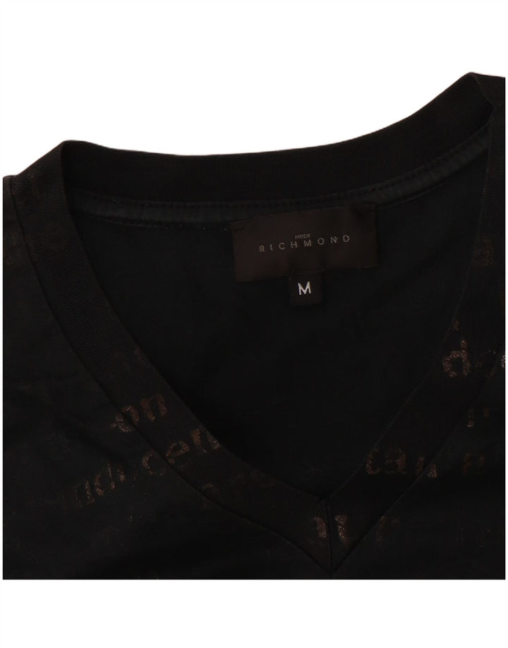 T-shirt grafica da uomo Richmond Top nera media