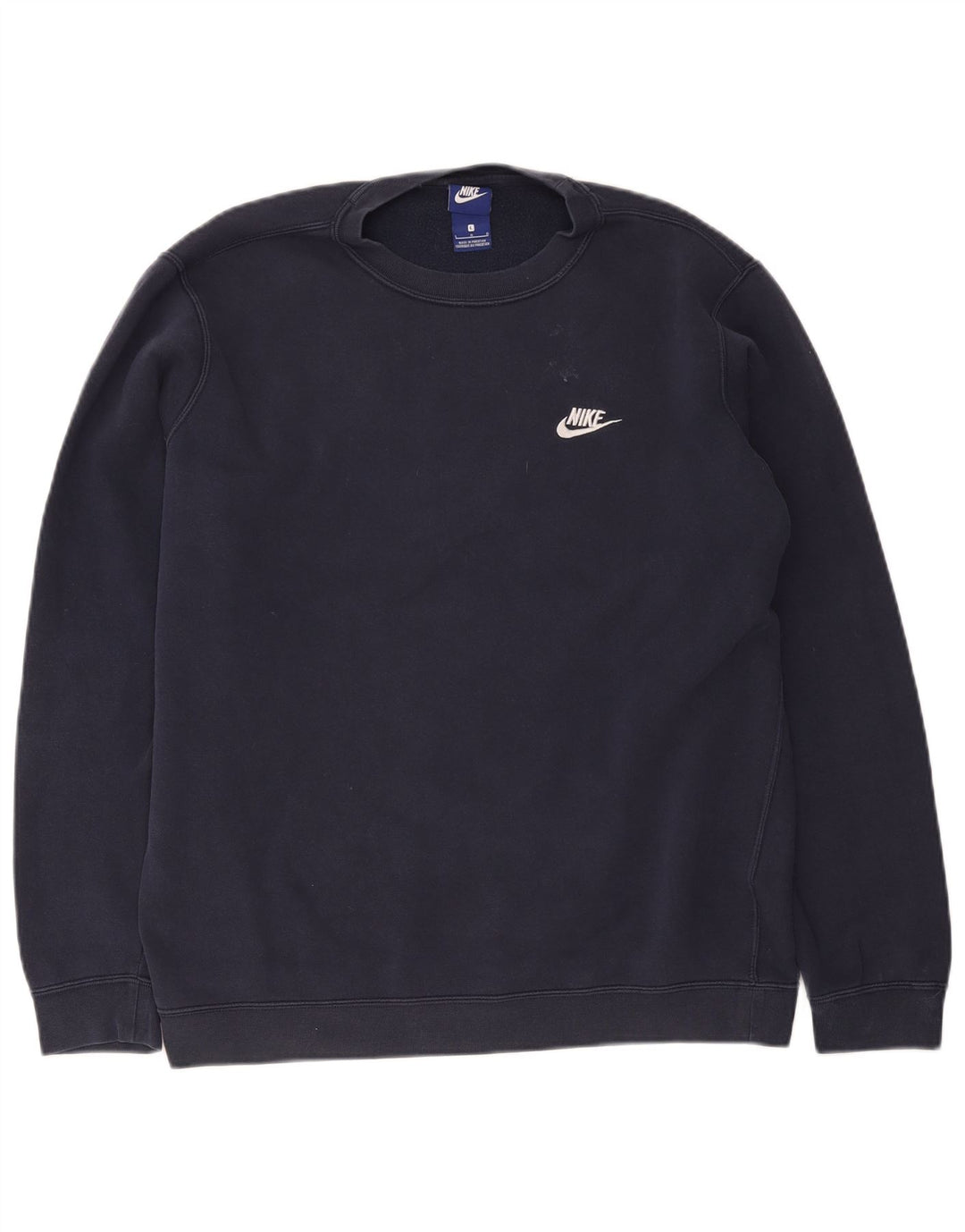 Felpa da uomo Nike Maglione grande in cotone blu navy