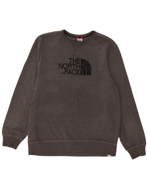 Felpa grafica da uomo The North Face Felpa XL in cotone grigio