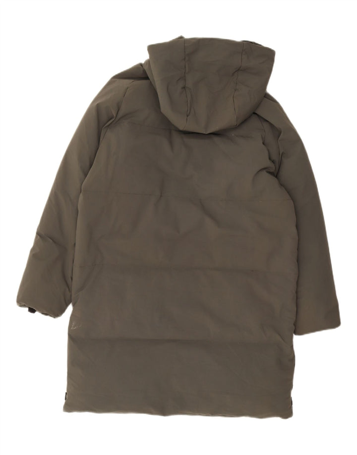 Cappotto imbottito con cappuccio Zara per ragazzi 13-14 anni in nylon kaki