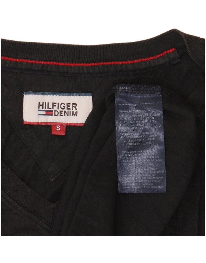 T-shirt da uomo Tommy Hilfiger Top piccola in cotone nero