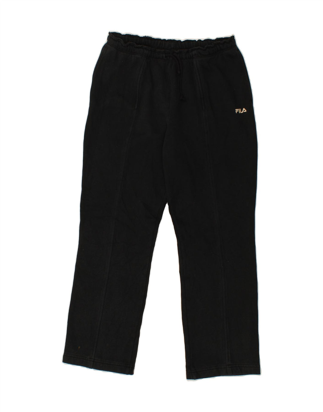 FILA Womens Tracksuit Trousers UK 14 Large Black Cotton Vintage Fila and Second-Hand Fila from Messina Hembry 