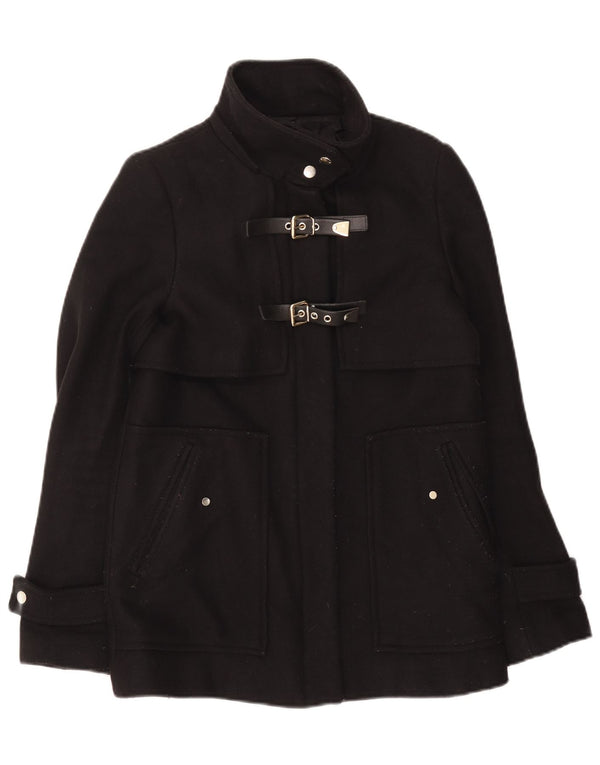 Cappotto Zara da donna UK 10 piccolo poliestere nero