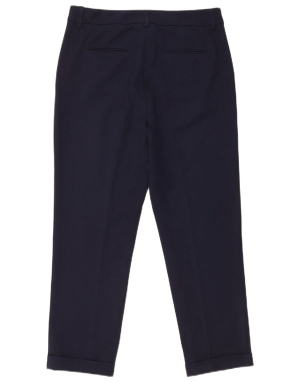 Pantaloni corti da donna Benetton UK 8 Small W28 L24 Poliestere blu navy