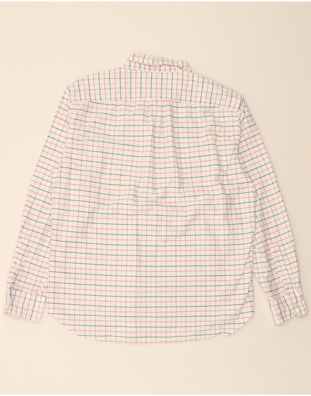 J. CREW Camicia da uomo Flex Oxford vestibilità classica grande cotone a quadri bianchi