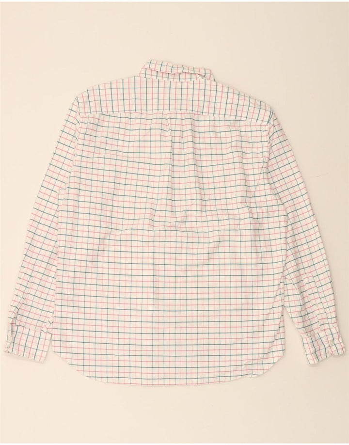 J. CREW Camicia da uomo Flex Oxford vestibilità classica grande cotone a quadri bianchi