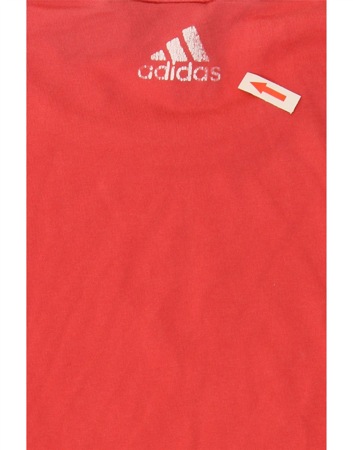 T-shirt grafica da donna ADIDAS Top UK 18 XL rosso cotone